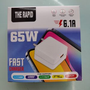 BK Charger 65W with Type-C cable premium Quality